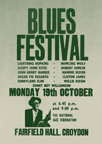 Blues Festival Music Concert Poster Print