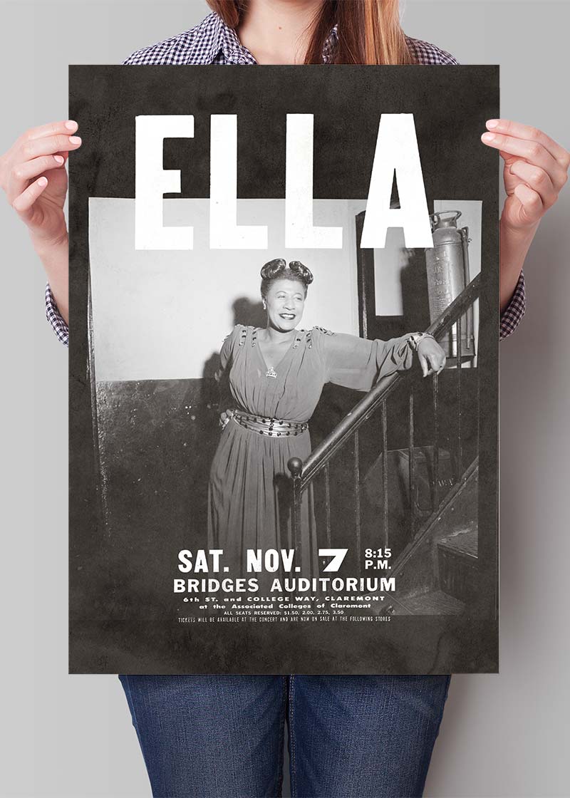 Ella Fitzgerald Music Concert Poster Print