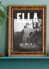 Ella Fitzgerald Music Concert Poster Print