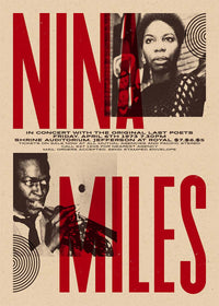Nina Simone & Miles Davis Concert Print