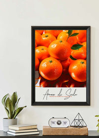 Glossy Oranges Fruit Print