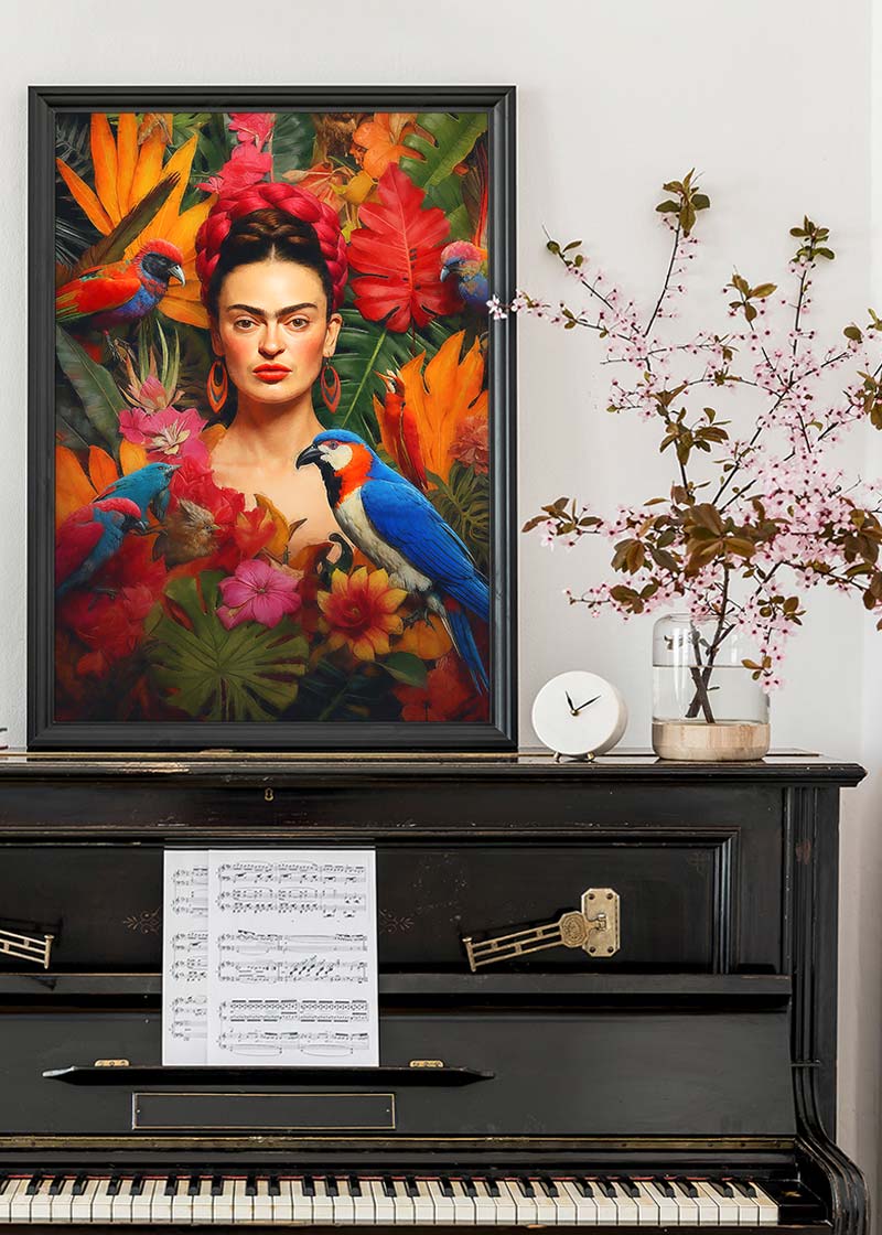 Frida Kahlo Tropical Print