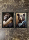 2 Prints & Frames - GORILLA & BEAR