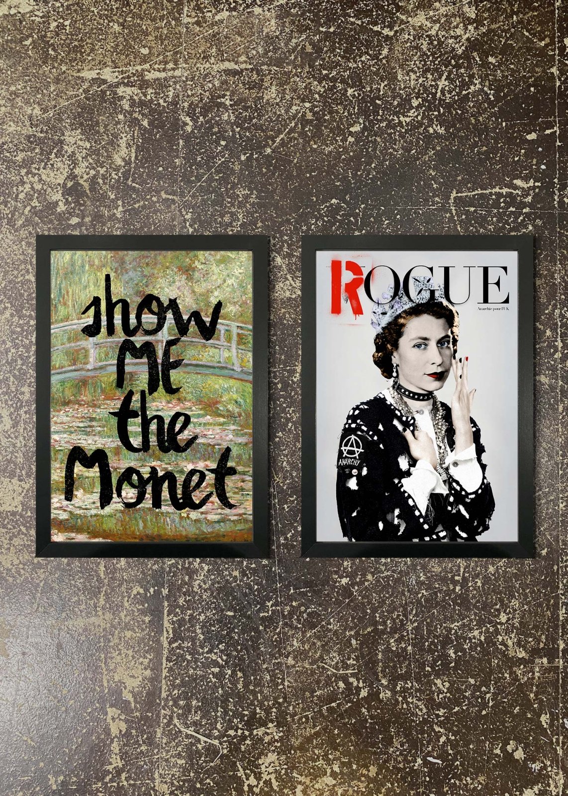 2 Framed 21x30cm Prints - Show Me Monet & Rogue Queen
