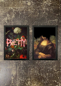 2 Prints & Frames - Pretty & Drippy Mona