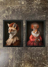 2 Prints & Frames - FOX & SQUIRREL