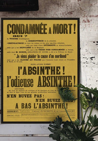 Absinthe Typography Poster