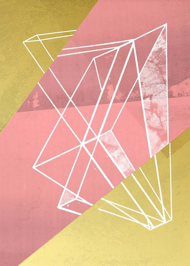 Abstract Angles 1 - Pink