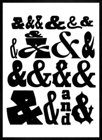 Ampersands Typography Print