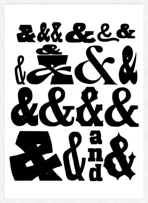 Ampersands Typography Print
