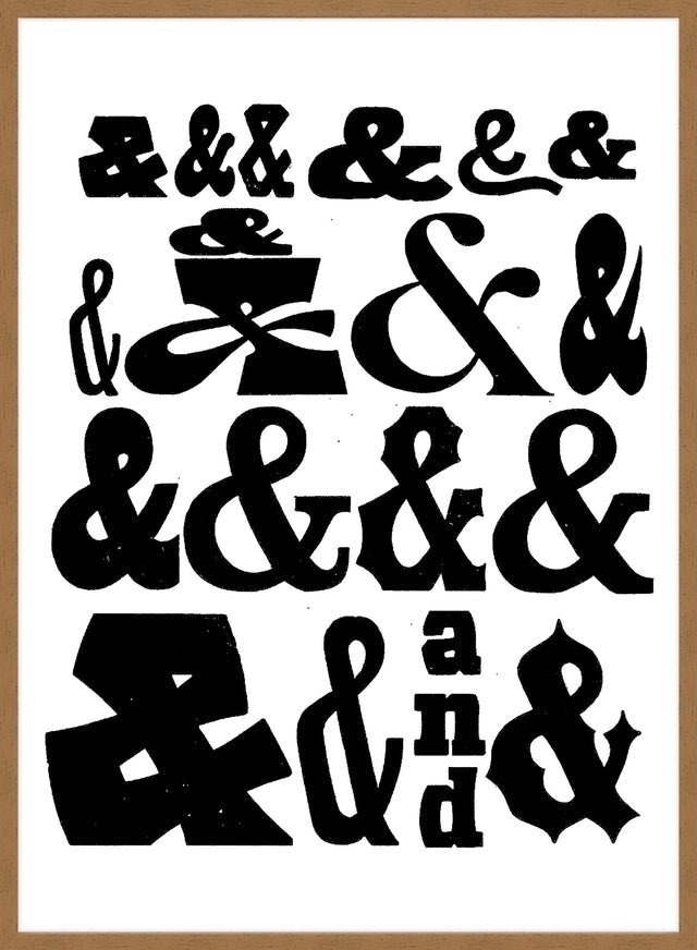 Ampersands Typography Print