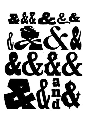 Ampersands Typography Print