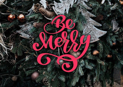 Be Merry Decorative Typographic Print
