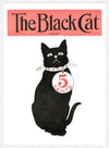 Black Cat Vintage Halloween Art Print
