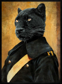 Black Panther Portrait Print