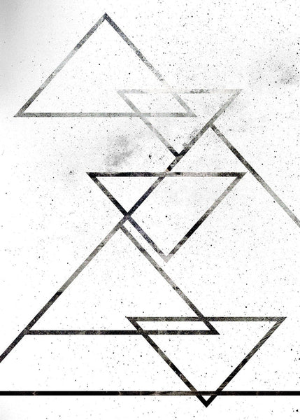 Black Triangles Print – InkAndDrop