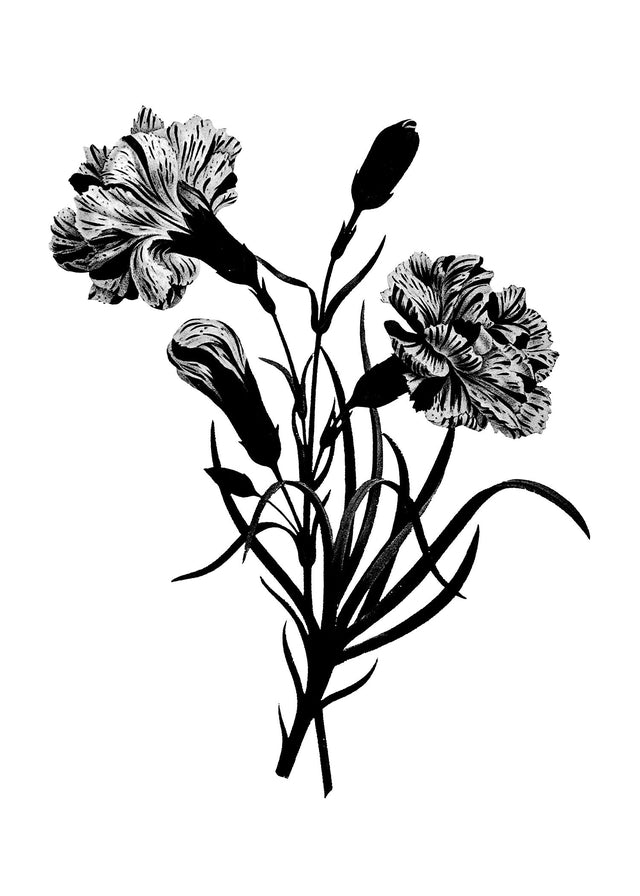 Black and White Vintage Bouquet 3