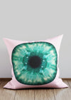 Pink and Green Eyeball Cushion