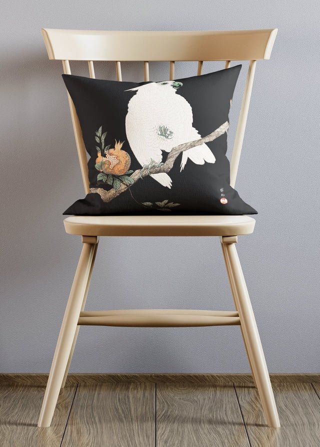 Vintage Japanese Cockatoo Cushion