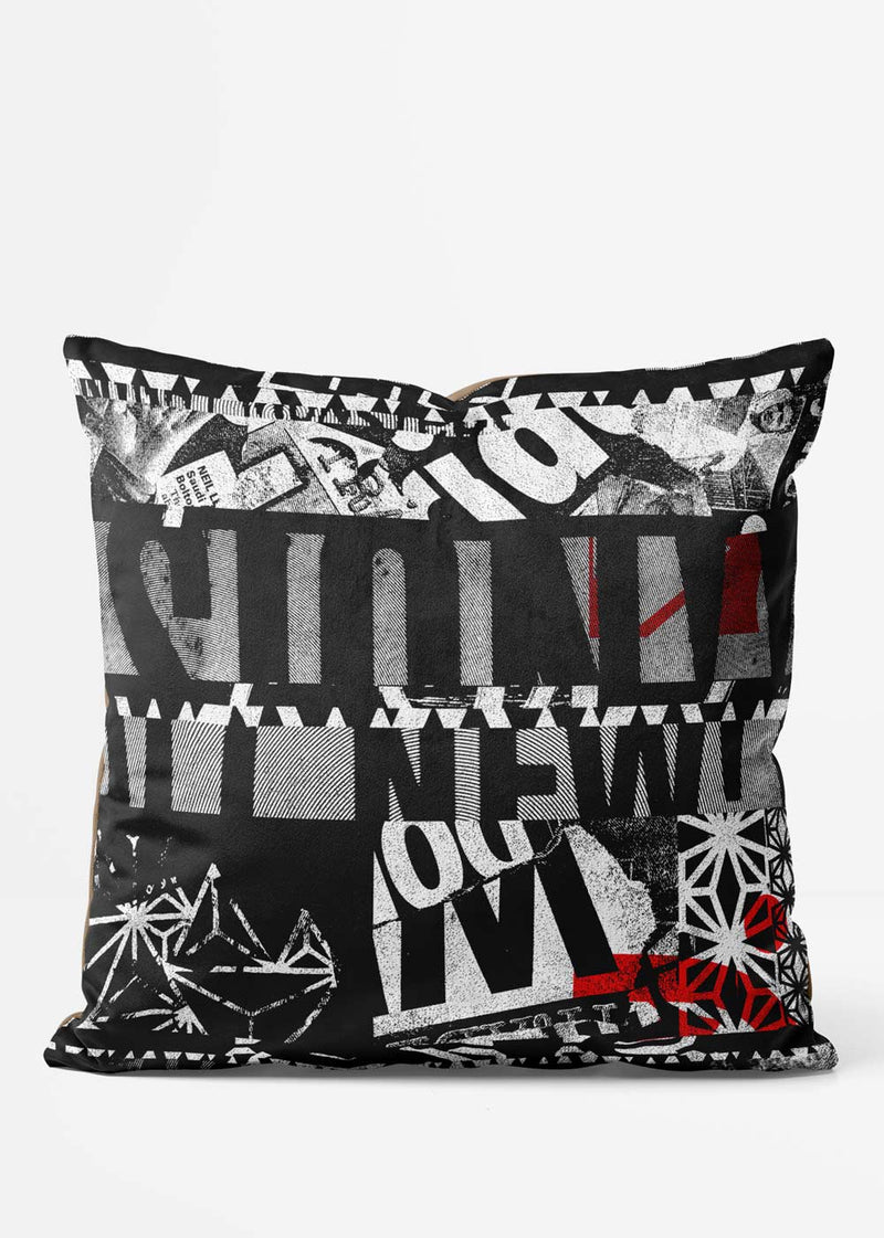 Abstract Typography Posters Cushion