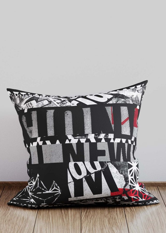 Abstract Typography Posters Cushion