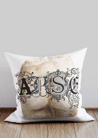 ARSE Altered Art Cushion Black