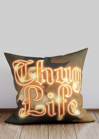 Thug Life Neon Cushion