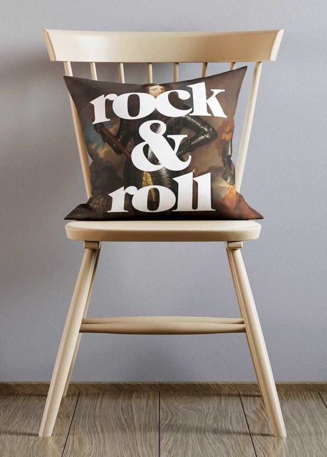 Rock & Roll Altered Art Cushion