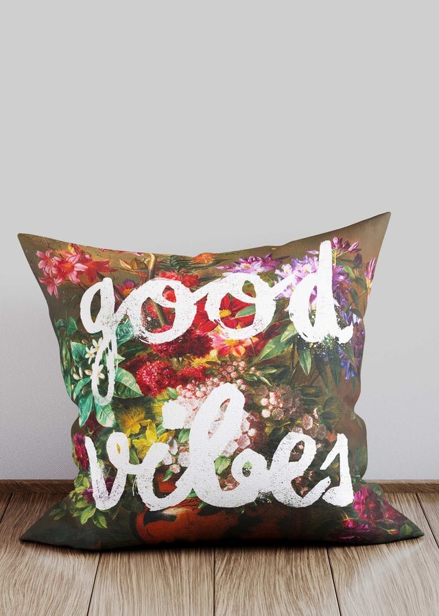 Good vibes outlet pillow