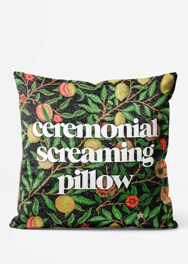 Ceremonial Screaming Pillow Cushion