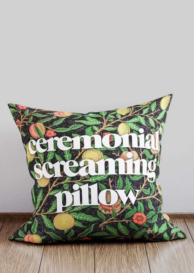 Ceremonial Screaming Pillow Cushion