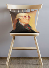 Elton Glasses Altered Art Cushion