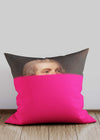 Pink Submerged Paint Portrait Cushion
