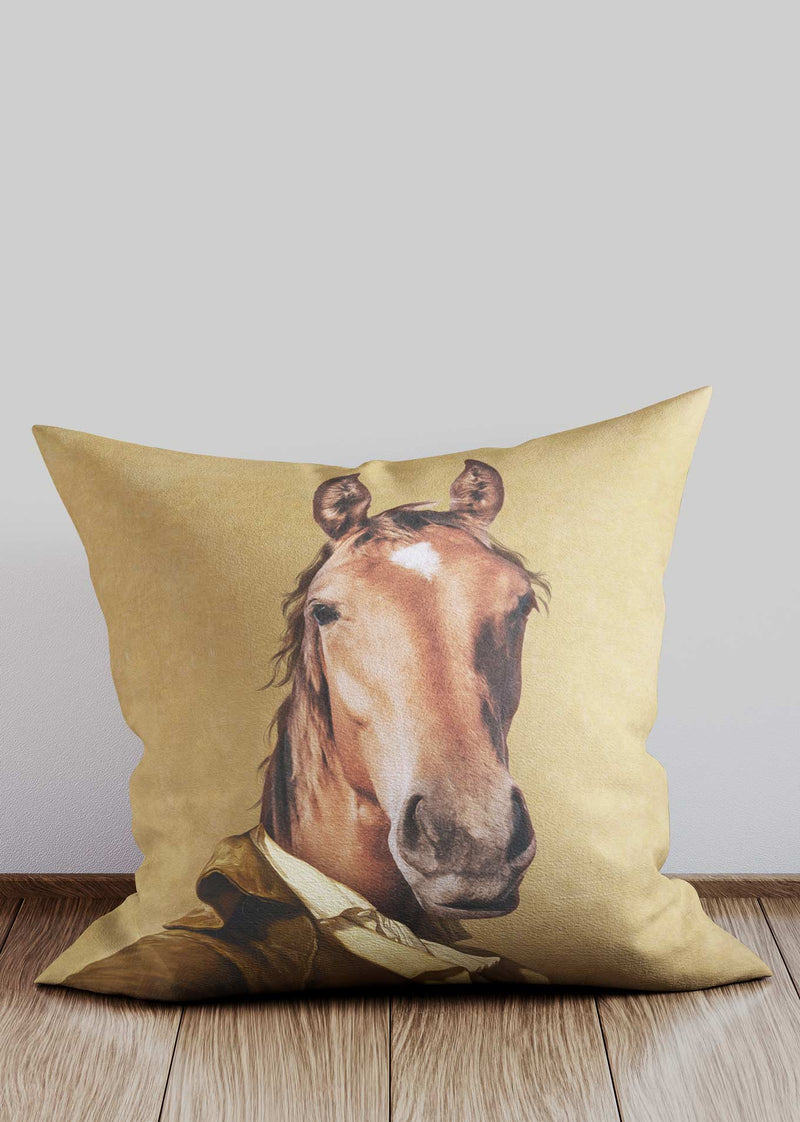 Horse Head Portrait Cushion
