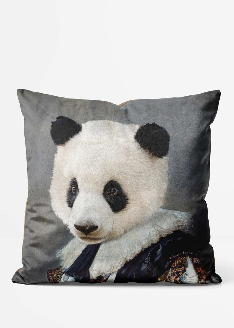 Panda Head Portrait Cushion