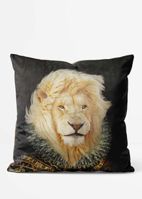 King Lion Head Portrait Cushion