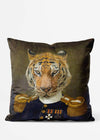 Tiger Head Portrait Cushion