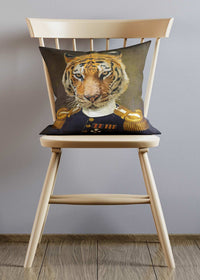Tiger Head Portrait Cushion