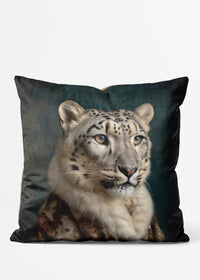 Snow Leopard 2 Animal Portrait Cushion