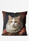 Cat Lady Animal Portrait Cushion