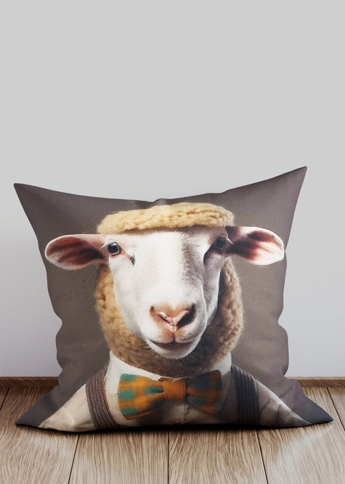 Sheep Animal Portrait Cushion