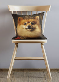 Pomeranian Animal Portrait Cushion