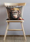 Chimpanzee Animal Portrait Cushion