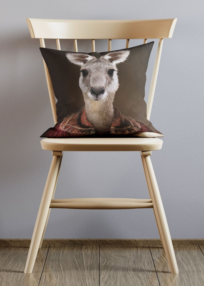 Kangaroo Animal Portrait Cushion