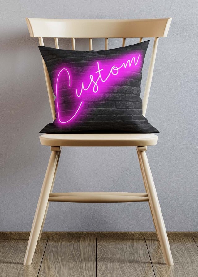 Custom Retro 80s Neon Cushion