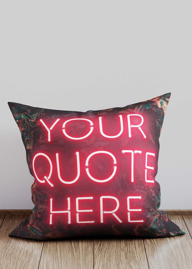 Custom Red Neon Cushion