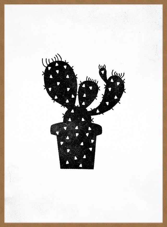 Cactus Silhouette Triangle Print