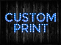Custom Bulb Letters Blue Print