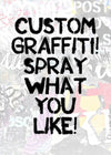 Custom Graffiti Stencil Print
