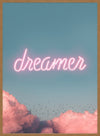 Dreamer Clouds Neon Print